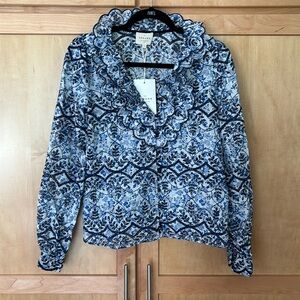 Sézan Blouse Oceana Primrose - Blur, Size 36 (Small), NWT